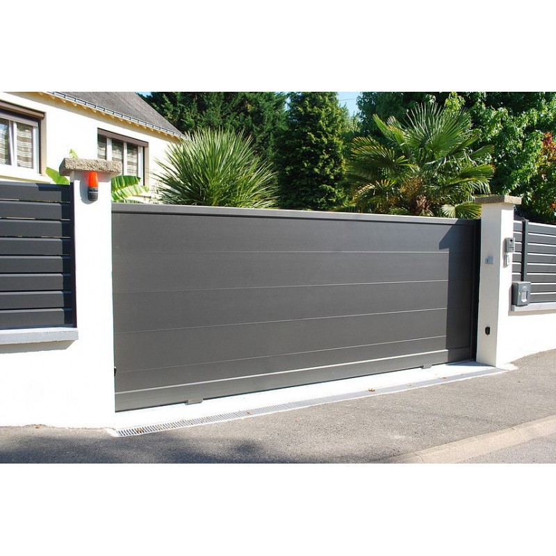 Portail Aluminium coulissant QUARTZ - Passage 3000 mm Portail Aluminium coulissant QUARTZ - Passage 3000 mm